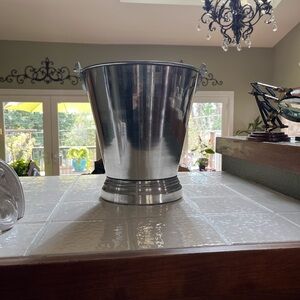 Silver Metal Ice Bucket